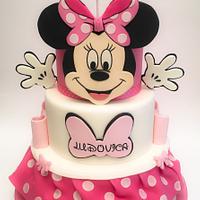 Minnie mouse cake...both sides!
