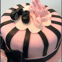 Ballet and tap shoe cake