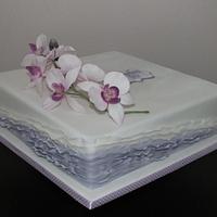 cake with orchid