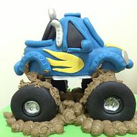 3rd Birthday Monster Truck Cake