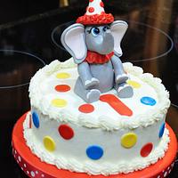 First Birthday Cake With Dumbo 