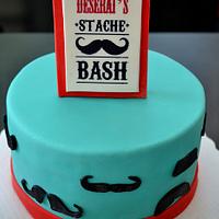 'Stache Bash Cake and Cupcakes
