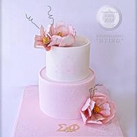 Magnolia Wedding Cake