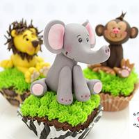 Jungle cupcakes