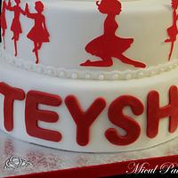 Irish dance anniversary cake