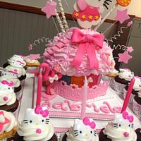 Hello Kitty Giant Cupcake