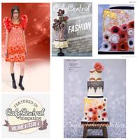 Fashion Inspired Cake featured in Cake Central Magazine 