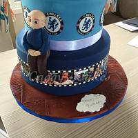 3 tier 80th birthday cake