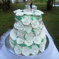 My First 3-Tiered Wedding Cake