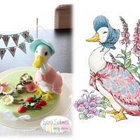 Jamima Puddle Duck cake (Beatrix Potter)