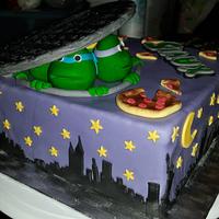 Teenage Mutant Ninja turtles cake.