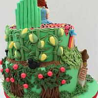 Wizard of Oz Cake- Gold winner from Cake International
