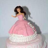 2 tier Doll Cake