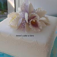 His and Her's Wedding Anniversary Cake
