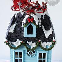 T'was The Night Before Christmas Gingerbread House I