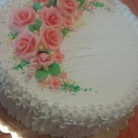 CAKES WITH ROSES