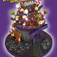 Willy Wonka giant cupcake