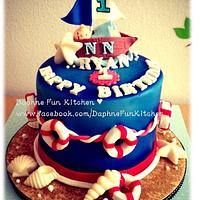 Baby sailor cake